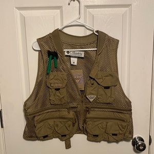 Columbia Fly Fishing Utility Pockets Hunting/Hiking Vest Mens Med NEW WITH TAGS